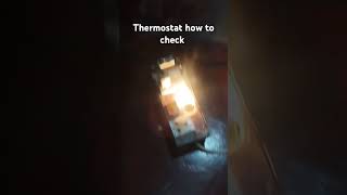 How to check the thermostat switch [upl. by Skeie]