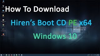 How To Download Hirens Boot CD PE x64 Windows 10  Jagadish Sharma [upl. by Yblok]