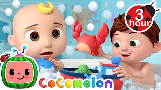 Bath Time Rescue Mission 🦀 CoComelon Nursery Rhymes and Kids Songs  3 HOURS  After School Club [upl. by Rehoptsirhc]