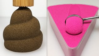 Very Satisfying and Crunchy ASMR 251 Kinetic Sand [upl. by Iek397]