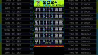 cpl 2024 schedule [upl. by Namie413]