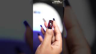 Radiant in Red  Day 6 Navaratri Nail Art  Power amp Passion of Durga [upl. by Assiar]