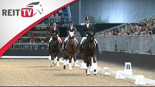 Dressurunterricht vor Publikum  EQUIVANachwuchsreiter auf der Pferd amp Jagd 2013 [upl. by Herby354]