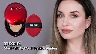 TIRTIR  Mask Fit Red Cushion Foundation  Color 17N Vanilla  Makeup Review amp Wear Test [upl. by Ekaj254]