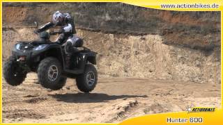 Quad Atv 4x4 Allrad Hunter 600mit Efi FAN550 von Actionbikes [upl. by Adnawal]