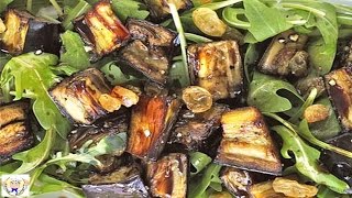 Marinated aubergine and rocket salad [upl. by Nednerb446]