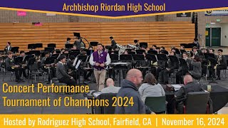 Concert Performance Tournament of Champions 2024 Riordan Band November 16 2024 [upl. by Aihsot402]