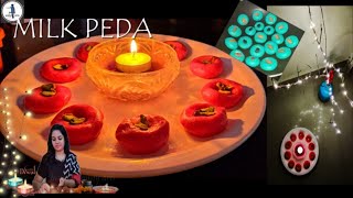 പാൽ പേട  MILK PEDA DEEPAVALI SPECIAL  Diwali Special Recipes  Paal podi peda [upl. by Riesman249]