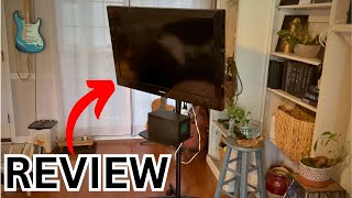 Perlesmith Mobile TV Stand Review amp Demo [upl. by Calida]