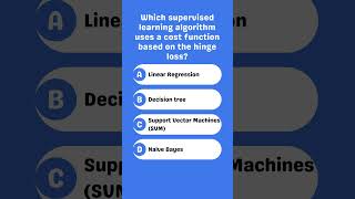 Supervised learning algorithm with hinge loss [upl. by Albarran]