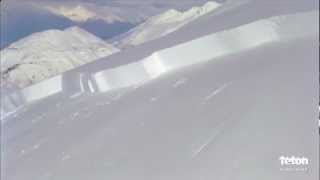 Skier Triggers Giant Avalanche [upl. by Mercedes]