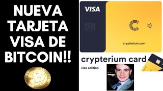 CRYPTERIUM  Cómo gastar tus criptos Conoce la nueva Tarjeta Internacional de Bitcoin [upl. by Mccallum840]