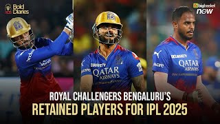 Virat Kohli Rajat Patidar and Yash Dayal Retained by RCB  The Retention Saga EXPLAINED  IPL 2025 [upl. by Siari]