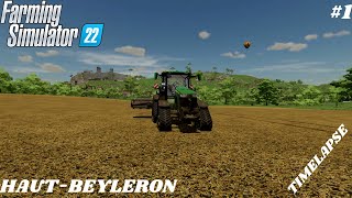 Broyage des résidus de mais en John Deere  Farming Simulator 22  HautBeyleron  1 [upl. by Emmery]