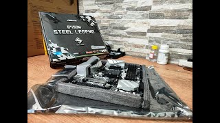 STEEL LEGEND B450M ASROCK  UNBOXING  BLACK FRIDAY NOVEMBRO 2023 [upl. by Zanlog30]