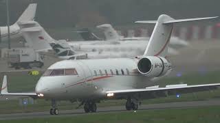 CHALLENGER 650 MUATG LANDING AT FARNBOROUGHEGLF  FLIGHT FROM LAGOS 9112024 [upl. by Norbert]