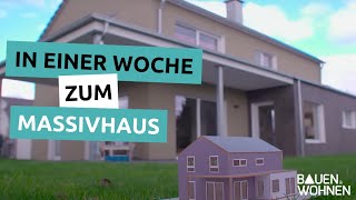 Bauen im Schnellverfahren  In einer Woche zum Massivhaus [upl. by Miyasawa]