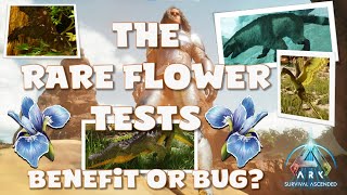 Rare Flowers Hidden Feature  We put it to the test  Ark Survival Ascended  Official PVE [upl. by Eninnaj826]