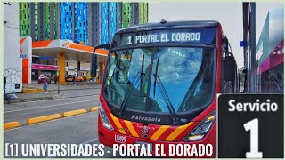 Ruta 1 Centro de Bogotá ➡️ Aeropuerto El Dorado 🚍 Transmilenio Bogotá  Colombia 🇨🇴 4k60 [upl. by Aihsakal]