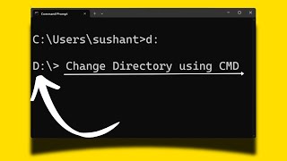 How To Change Directory In Command Prompt Windows 11 [upl. by Barkley]