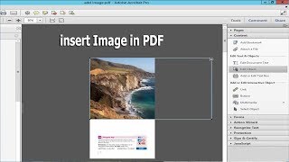 How to Add or insert Image in PDF by using adobe acrobat pro [upl. by Henson]