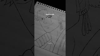 Draw RORONOA ZORO 🍥🍜  sketch manga style Zoro onepiece talesofher animeart artandanime wip [upl. by Nicole]