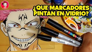 MARCADORES ESPECIALES PARA PINTAR EN VIDRIO  GLASS PAINTING [upl. by Pryce]