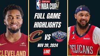 🔴 LIVE CAVALIERS VS PELICANS  NBA  Match LIVE Today  cleveland cavaliers vs new orleans pelicans [upl. by Airdnaz]