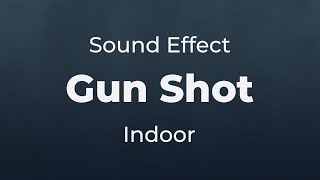 Gun Shot Indoor Pistol Shooting l Sound Effect  SFX Free for NonProfit Projects [upl. by Audra]