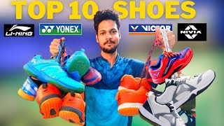 TOP 10 BADMINTON SHOES 2023 Hindi [upl. by Ferdinand]