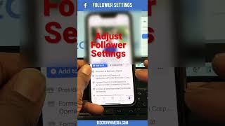 How to Change Facebook Followers Settings [upl. by Kussell673]