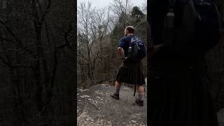 Hiking in a Kilt Morgan Creek Overlook hiking kilt creek [upl. by Corley671]