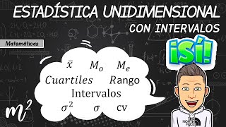 INTERVALOS⭕Problema ESTADÍSTICA⭕Unidimensional [upl. by Llerraf364]