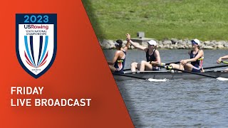 USRowing Youth National Championships 2023 Friday AB SemiFinals [upl. by Muller]