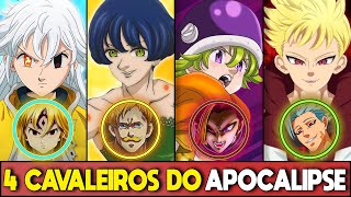 OS 4 CAVALEIROS DO APOCALIPSE EM NANATSU NO TAIZAI EXPLICADOS Mokushiroku no Yonkishi [upl. by Trefor898]