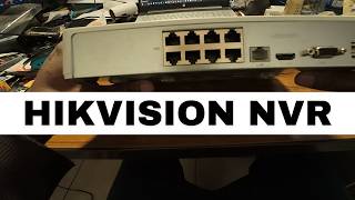 Hikvision DS7108NIQ18P NVR Unboxing and Setup [upl. by Hsejar]