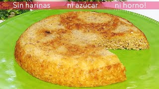 TARTA SIN AZÚCAR NI HARINAS 3 INGRED SIN HORNO [upl. by Maxia]