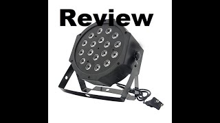 LALUCE NATZ 18 LED PAR REVIEW [upl. by Ilohcin]