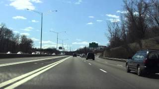 Interstate 91  Connecticut Exits 40 to 35 southbound [upl. by Idnyc]