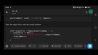 Sort Numbers in a File Using C  Ascending Order Sort amp File Handling [upl. by Akenom720]