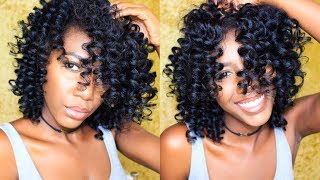 PERM ROD SET on STRAIGHTENED NATURAL HAIR  Simply Subrena [upl. by Burnaby]