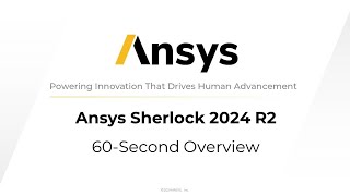 Whats New in Ansys Sherlock  Ansys 2024 R2 [upl. by Assyla]