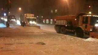 Plowing Snow In New York City [upl. by Ander]