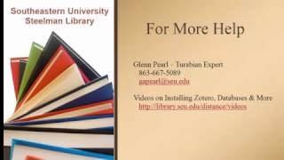 2016 Turabian Zotero Word [upl. by Anma]