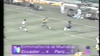 ECUADOR VS PERU  ELIMINATORIAS MUNDIAL FRANCIA 98 24 ABRIL 1996 [upl. by Jae]