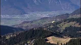 Décollage depuis la Croix des Chaux à Gryon 🪂 gryon parapente paragliding nature [upl. by Aicetal]