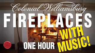 Fireplaces of Colonial Williamsburg Yule Log with Music [upl. by Laban]