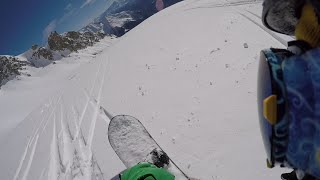 SKY WAY MONTE BIANCO FREERIDE COURMAYEUR GOPRO 2016 [upl. by Akenaj210]