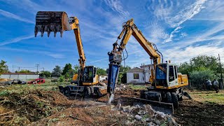 Preparing the site for a foundation excavation  Προετοιμασία οικοπέδου για εκσκαφή θεμελίωσης [upl. by Mokas101]