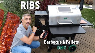 Ribs au barbecue à pellets GMG Green Mountain Grills [upl. by Oranneg]